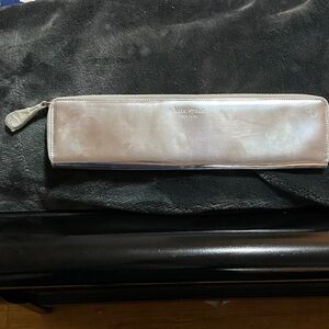 Kate Spade Metallic Silver clutch